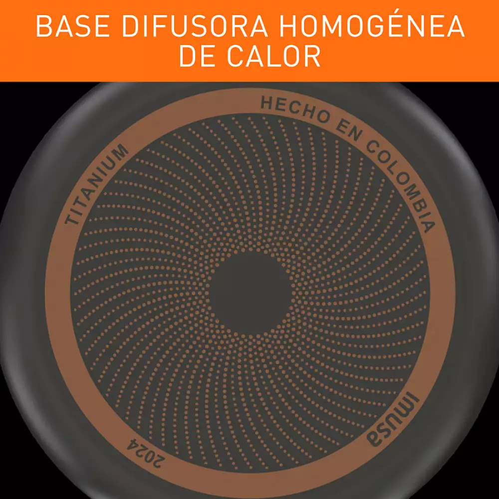 Sarten Con Tapa Imusa Hardtitan 30Cm Negro Antiadherente 5861034642