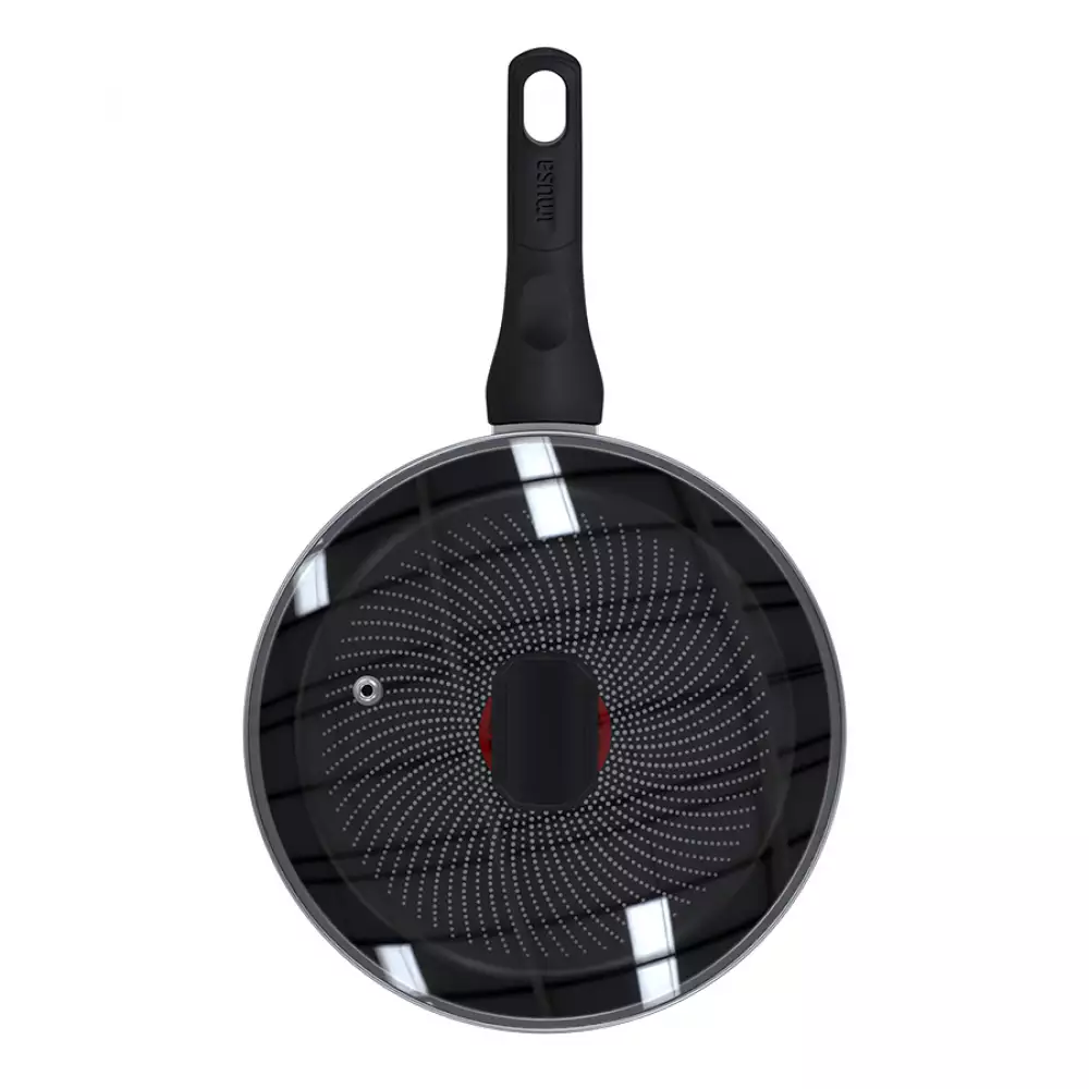 Sarten Con Tapa Imusa Hardtitan​ 20Cm Negro Antiadherente 5861034640