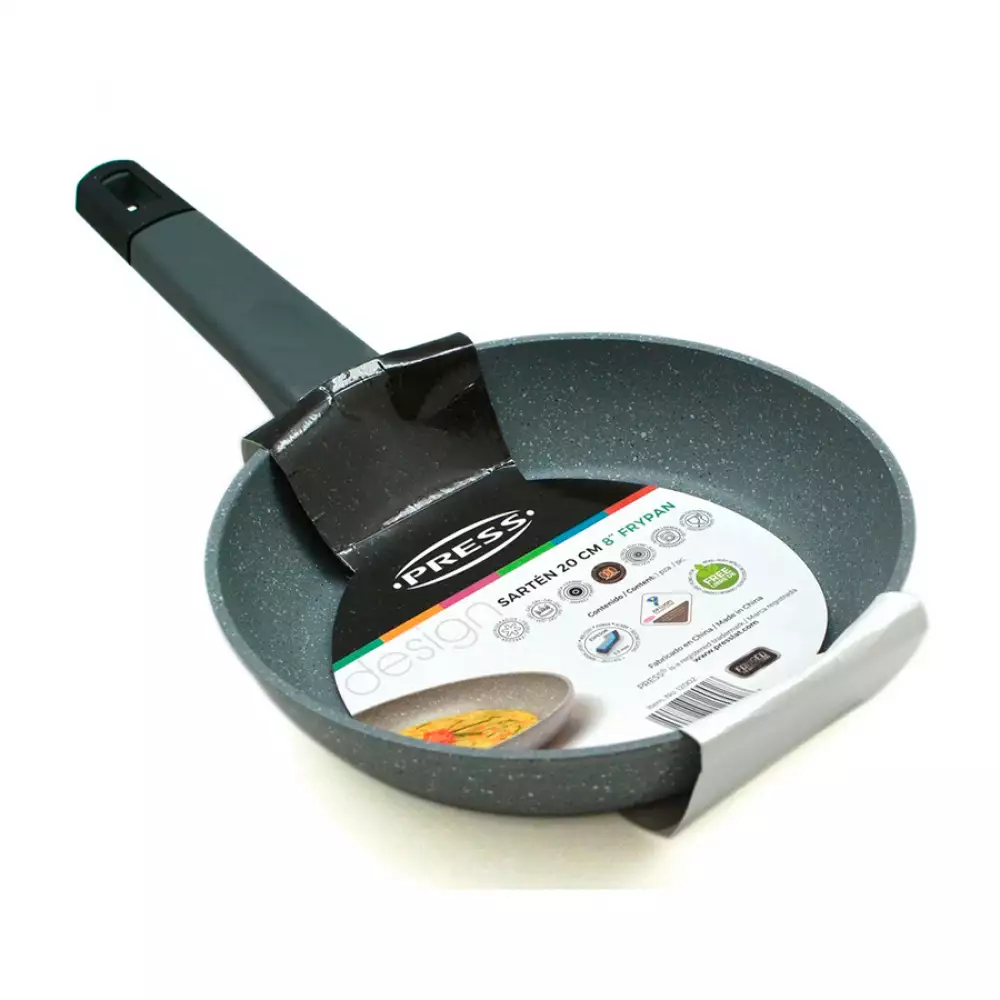 Sarten Press 20Cm Gris Aluminio Forjado 12002