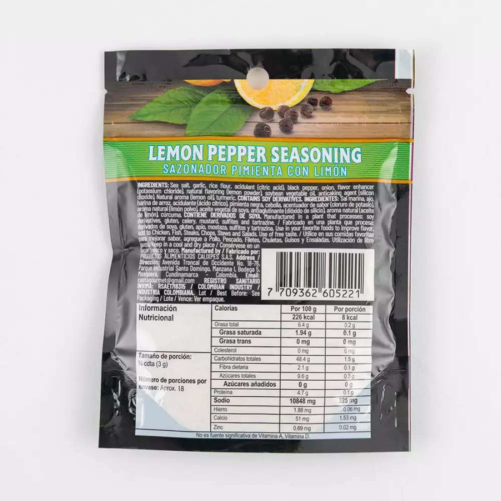 Sazonador Casta Pimienta Con Limon 66 Gr Mpp29