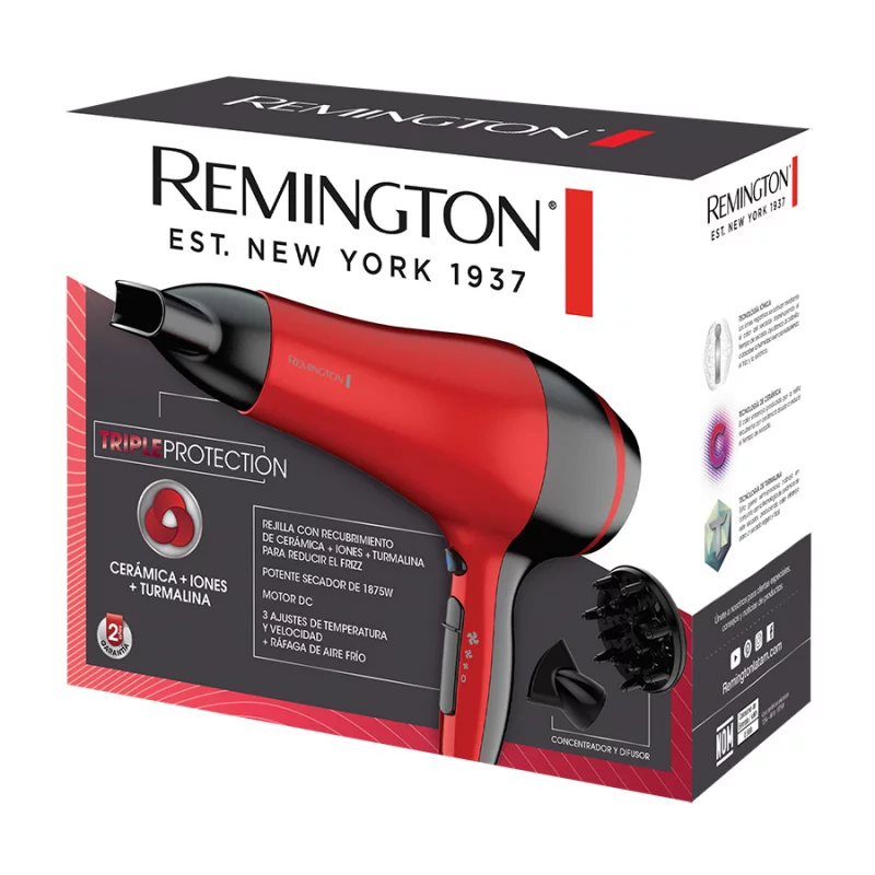 Secador Remington Triple Protección D3080R (110) F