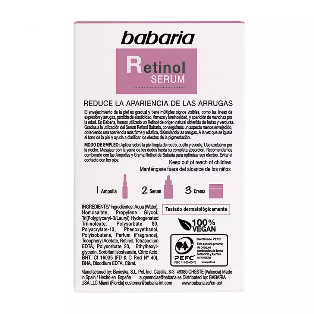 Serum Babaria 31743 Retinol 30 Ml Magenta 1 Ud