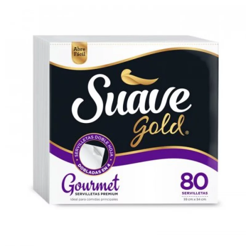 Servilleta Suave Gold 60211B01 Gourmet 80X12 Cm 80 Un