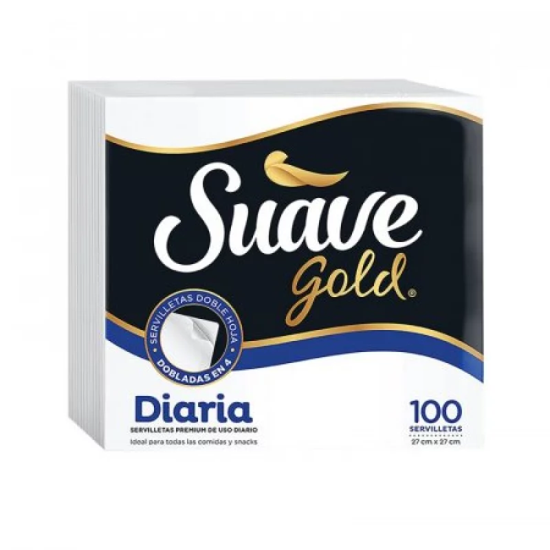 Servilleta Suave Gold 60211C04 Diaria 25X25 Cm 100 Un
