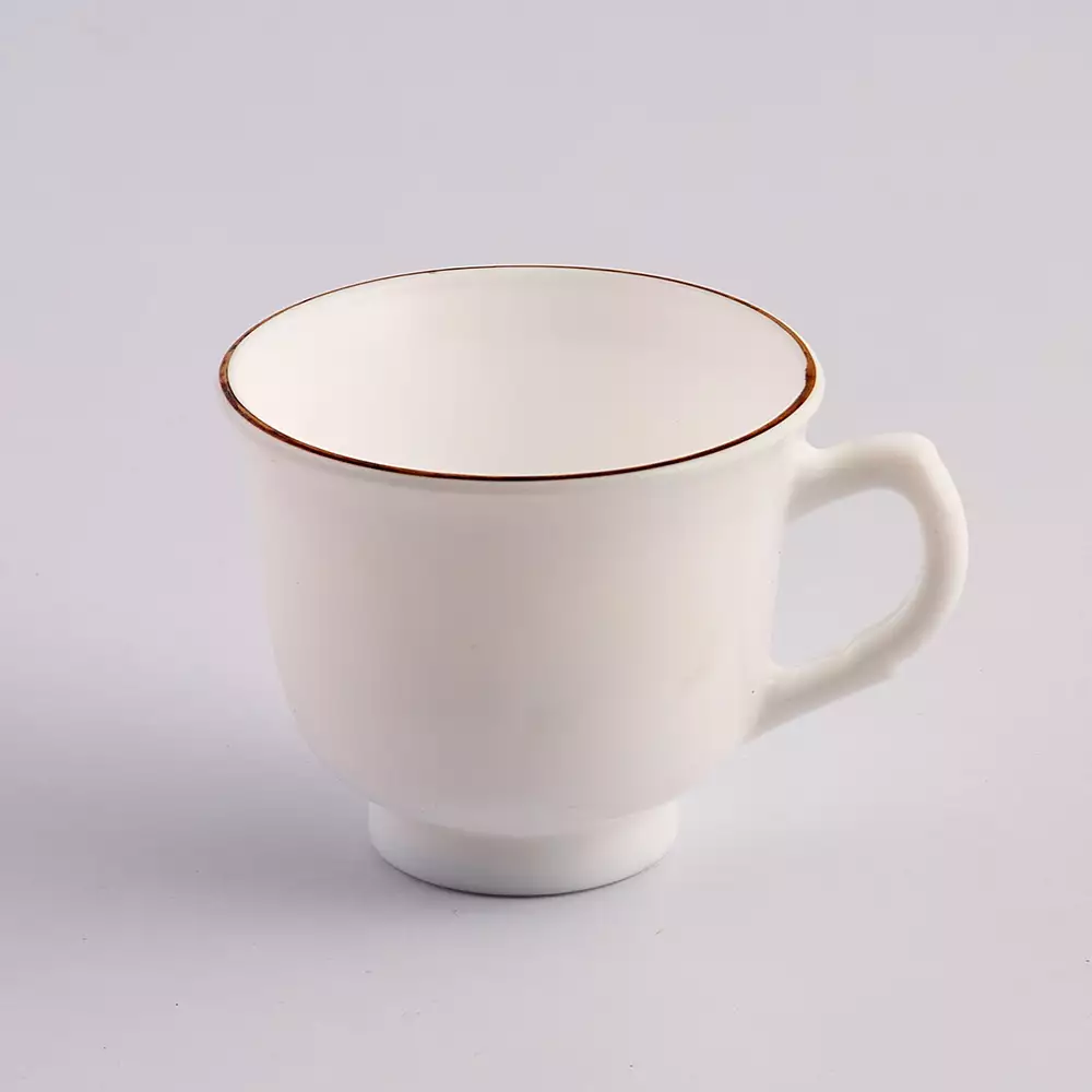 Set Cafe Expressions Dorado Blanco 200 Ml 8 Pz Vidrio Opal BB200Z-8 RIM