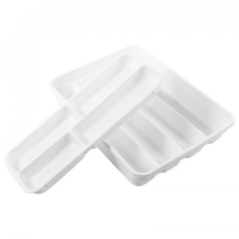Set De 2 Piezas Cubiertero Plastic Forte Blanco
