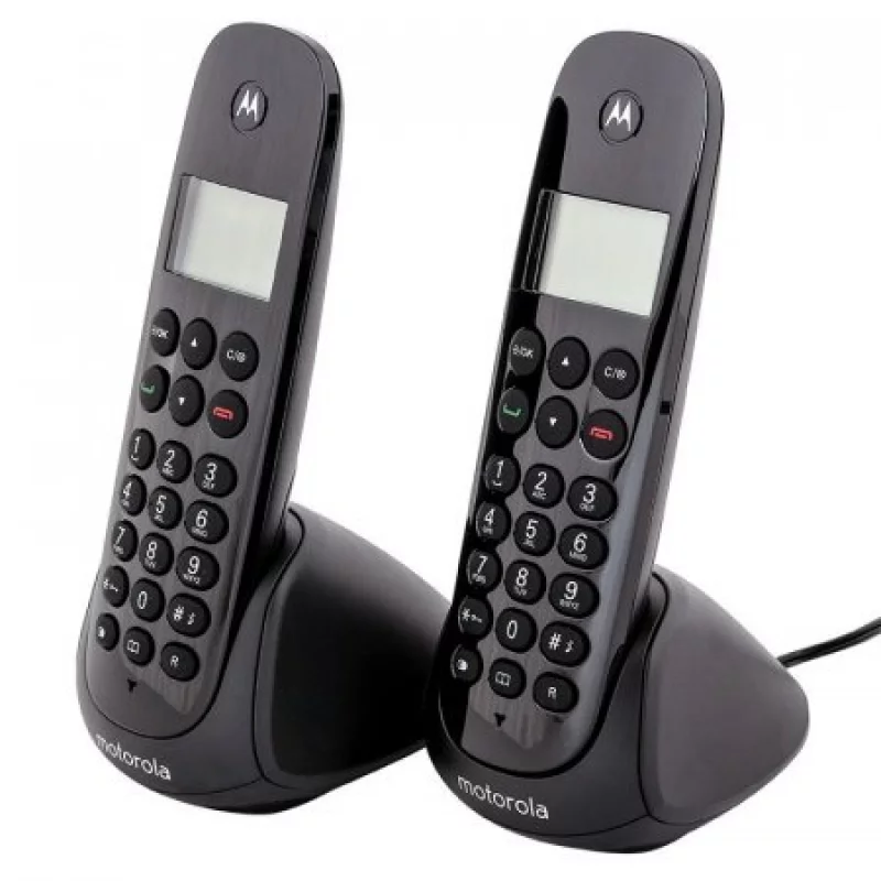 Set De 2 Teléfonos Motorola Negro