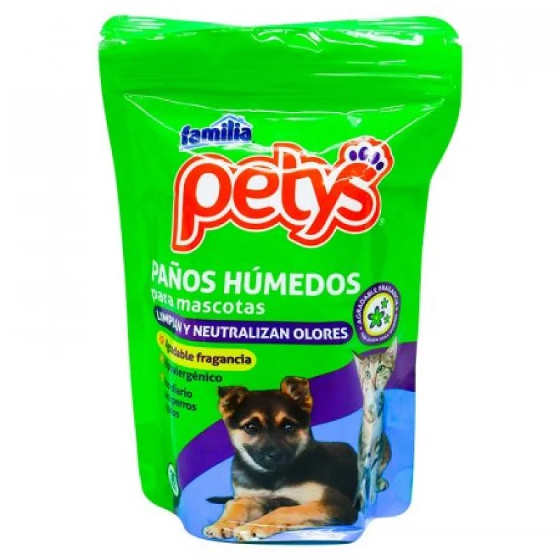Set De 35 Paños Húmedos Petys