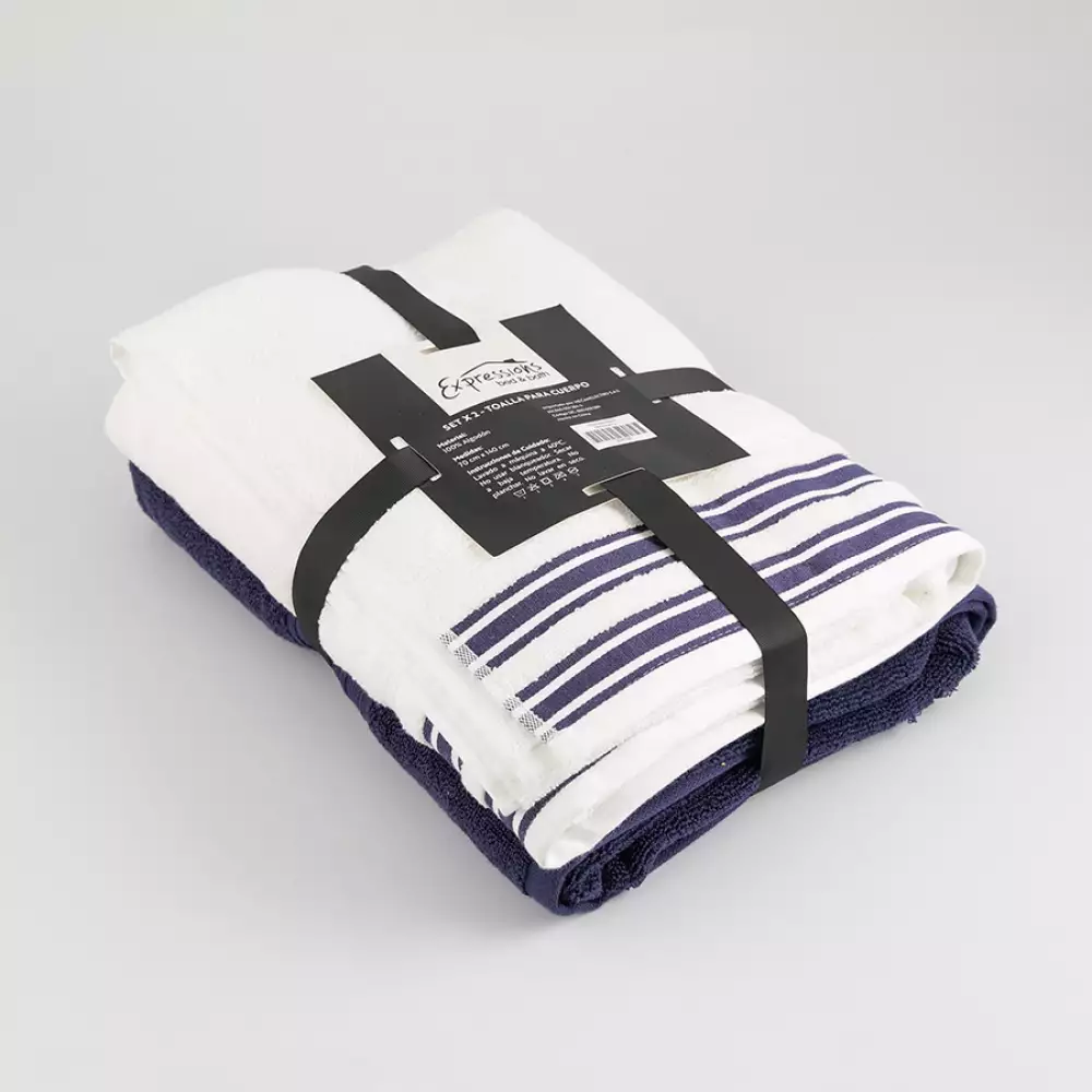 Setx2 Toallas Bano Expressions Collectio224750 .01 Lb Embelish 55