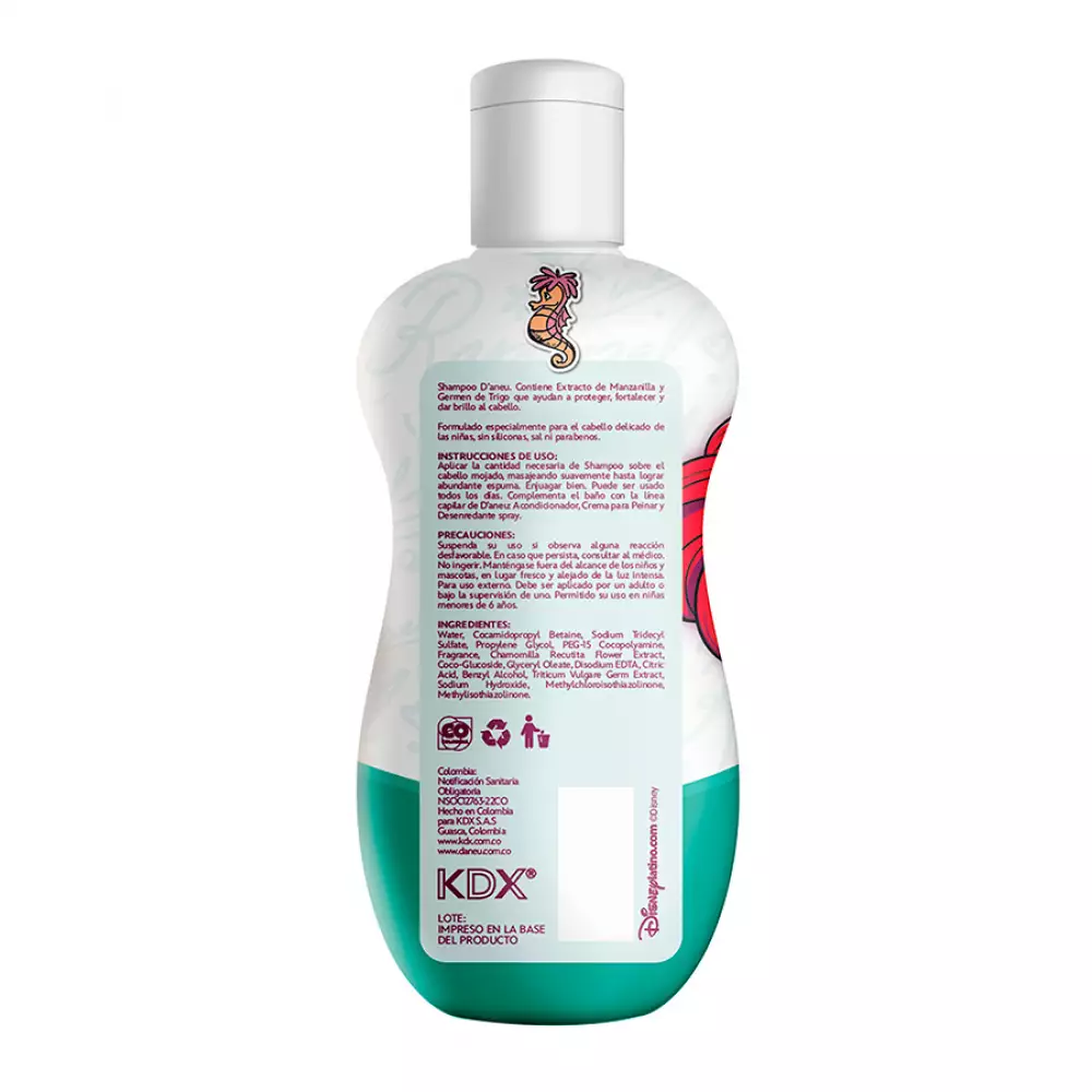 Shampoo Sirenita Daneu 400 Ml 88Pt30304U