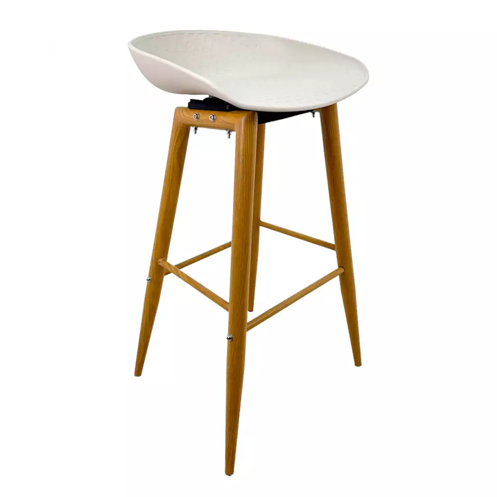 Silla Bar Expressions 51X86X43Cm Blanco 30% Polipropileno 70%