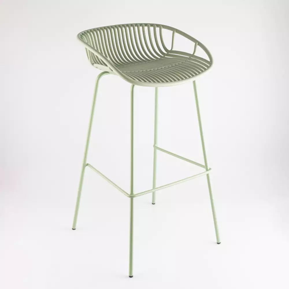 Silla Bar Expressions 81X57X48Cm Verde Polipropileno
