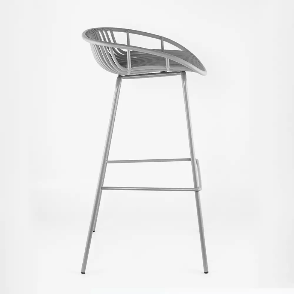 Silla Bar Expressions Fija Marcel 46X90X48Cm Azul Oscuro Poliprop