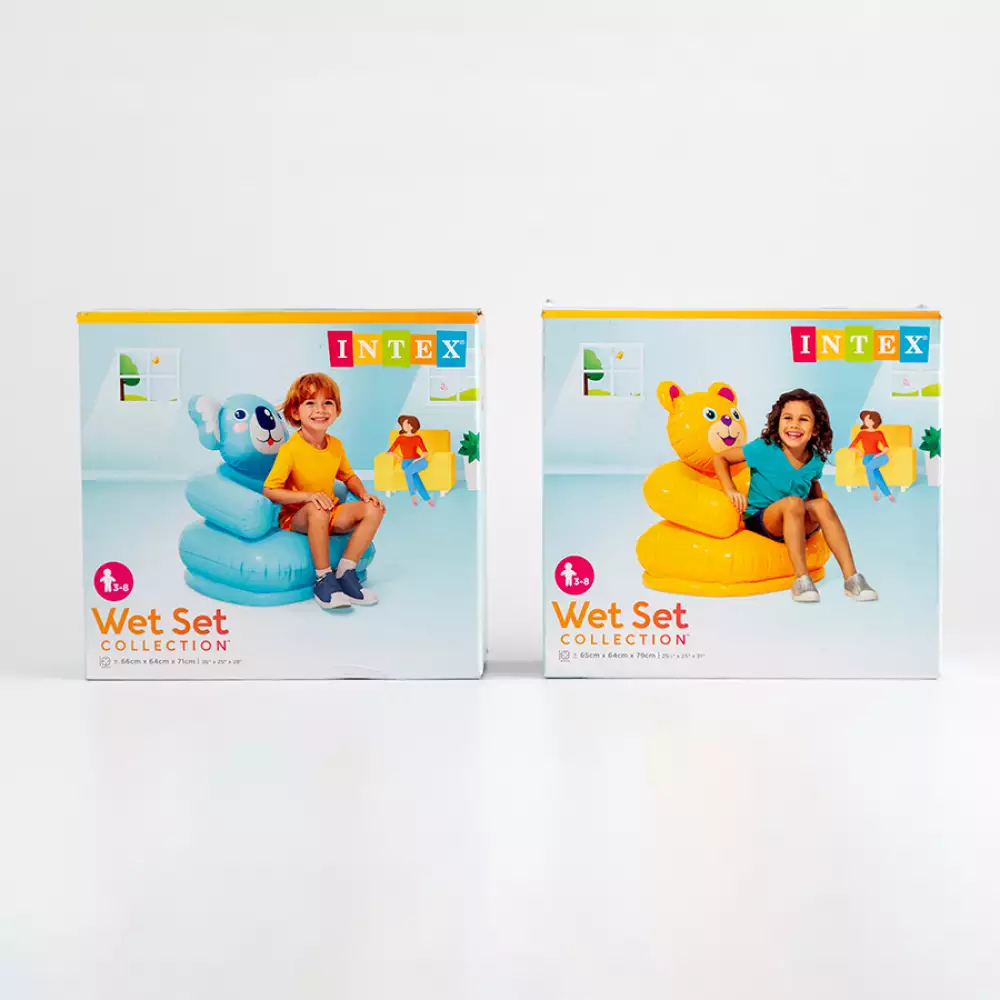 Silla Camping Intex Inflable De Animales 65X64X74Cm Surtido 35 K