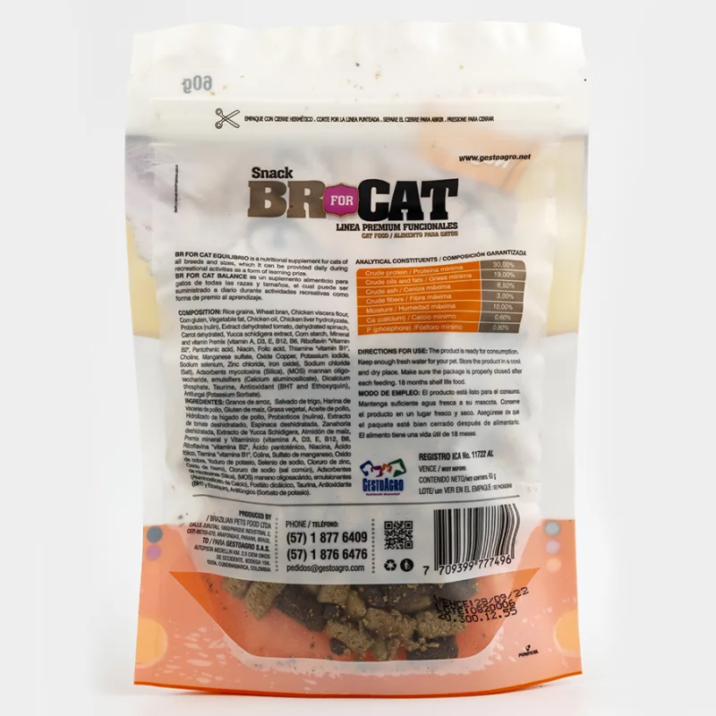 Snack Gato Br For Cat 305030 60 Gr Equilibrio