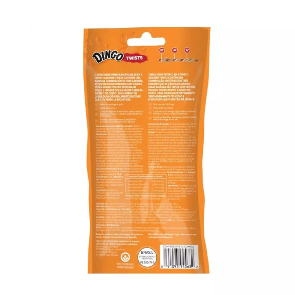 Snack Twists Dingo 27 Gr Pollo P-94568La
