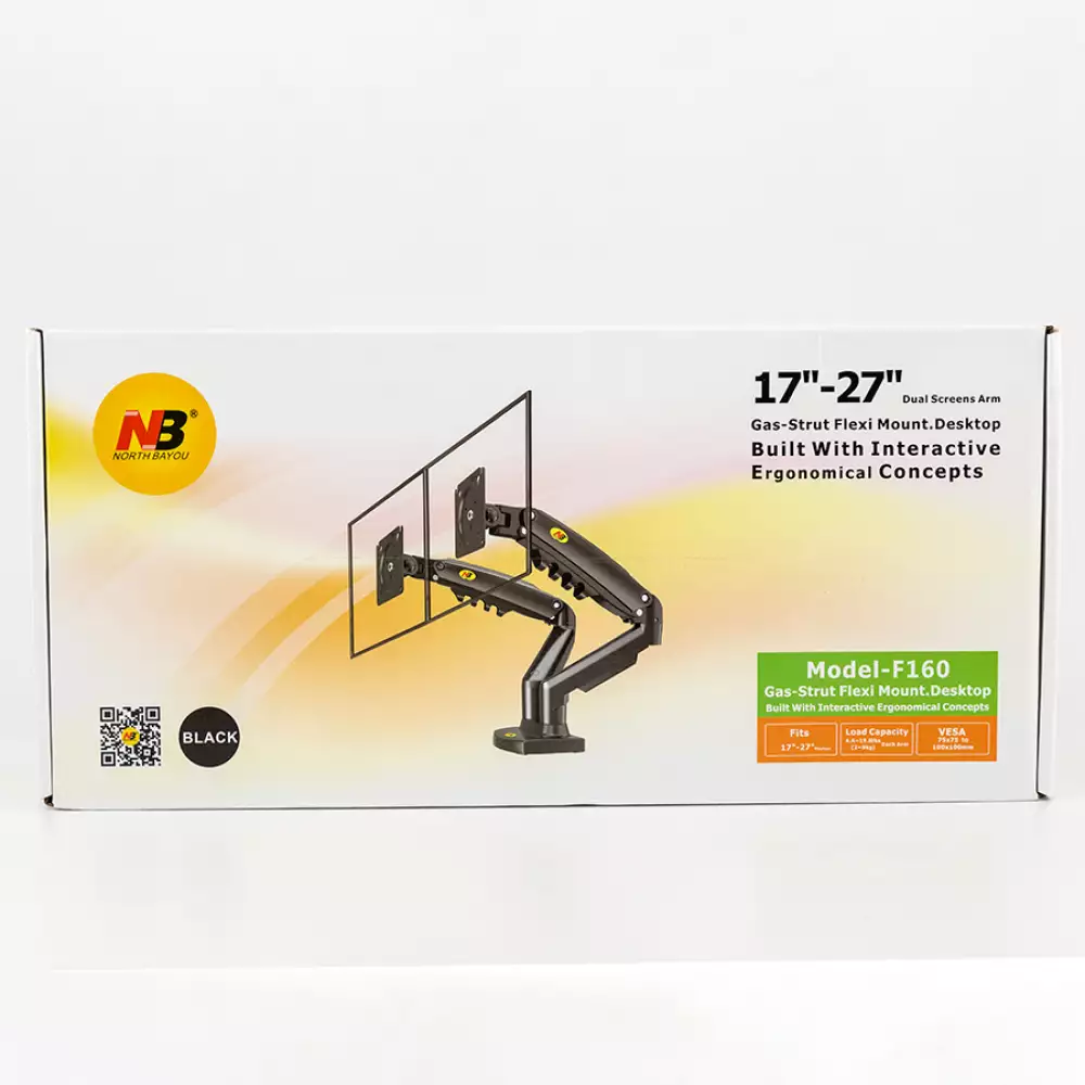 Soporte Para Dos Pantallas 17- 30 Pulgadas Nb 160