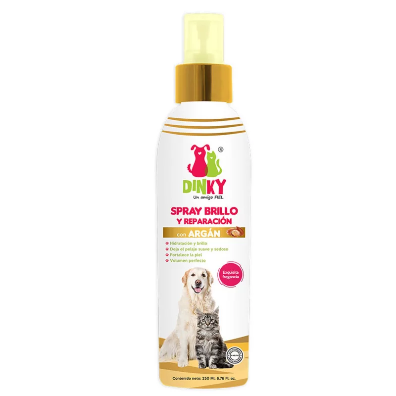 Spray Peinar Dinky 250 Ml Dinky Perros Gatos Con Argan Brillo Reparacion 25595
