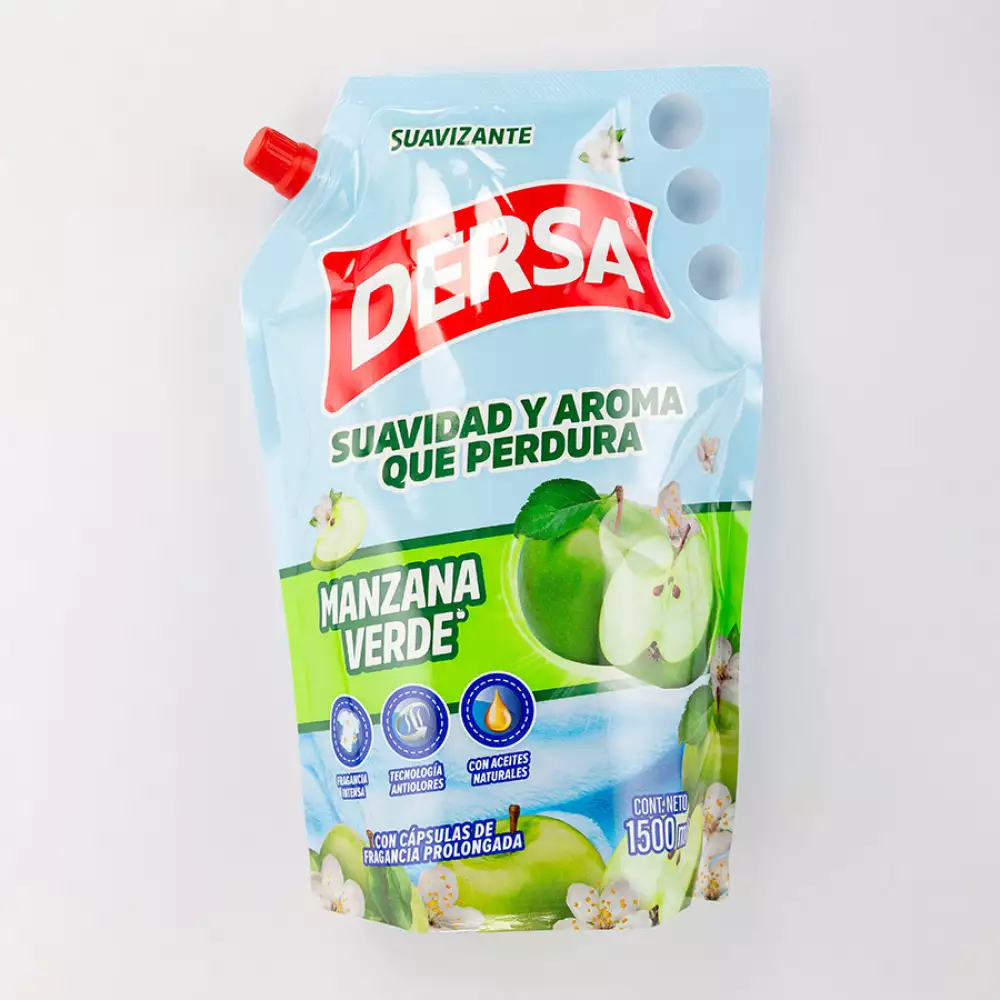 Suavizante Dersa 9766 Doy Pack 1500 Ml Manzana 17x30x8cm