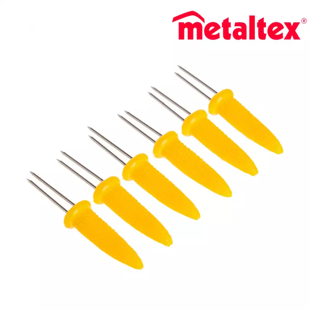 Sujetador Mazorca X6 Und Acero Inoxidable Metaltex