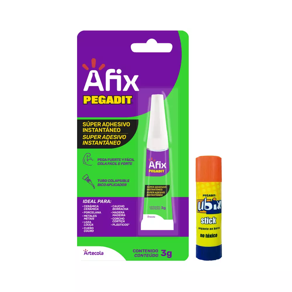 Super adhesivo pegadit 3g colapsible + Ubix