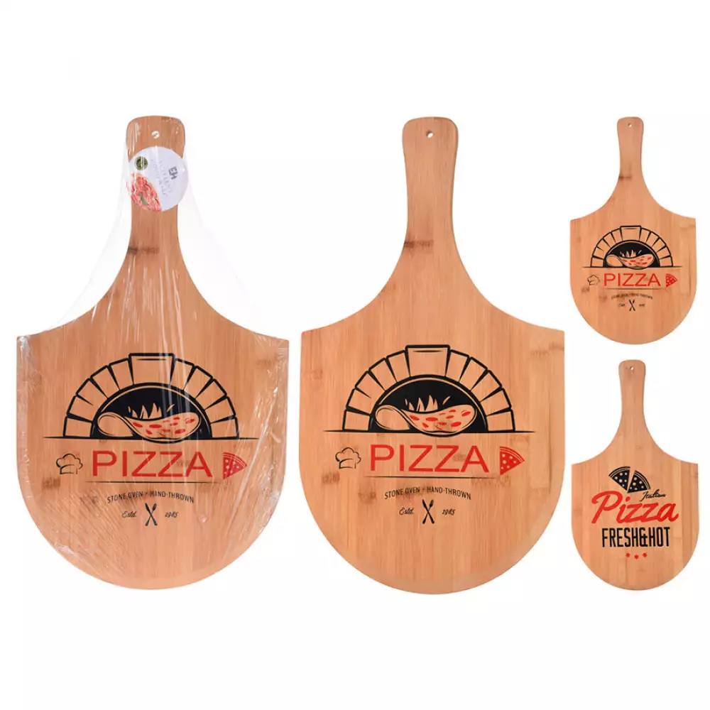 Tabla Excellhouse Para Cortar Pizza En Bamboo Surtido Natural Bamb
