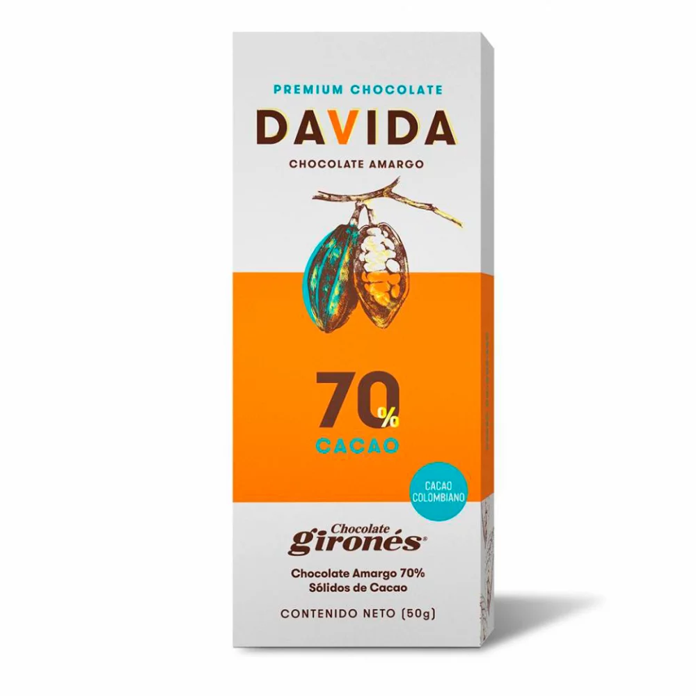 Tableta De Cacao Al 70 Davida X 50Gr 274