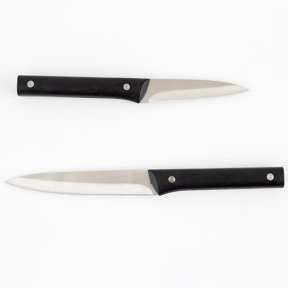 Taco + Cuchillos Expressions 36Cm Negro 6 Ud Acero