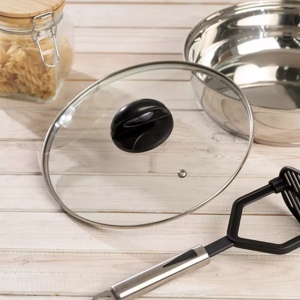 Tapa Vidrio 24Cm Expreskitch 14636-Glasslid-24 Mplado Para Olla