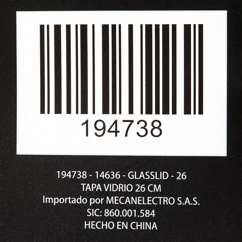 Tapa Vidrio 26Cm Expreskitch 14636-26Glasslid-26 Mplado Para Olla