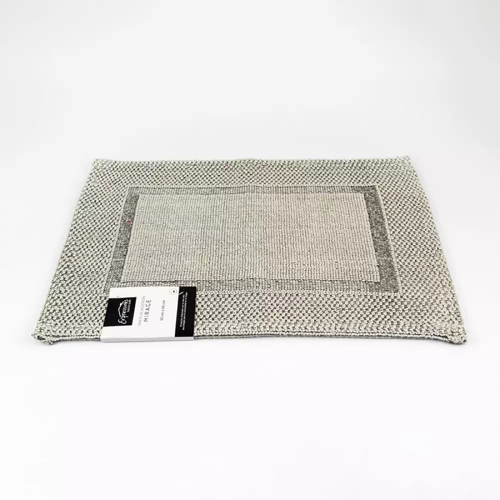 Tapete Bano Expressions 45X65Cm Verde Algodon