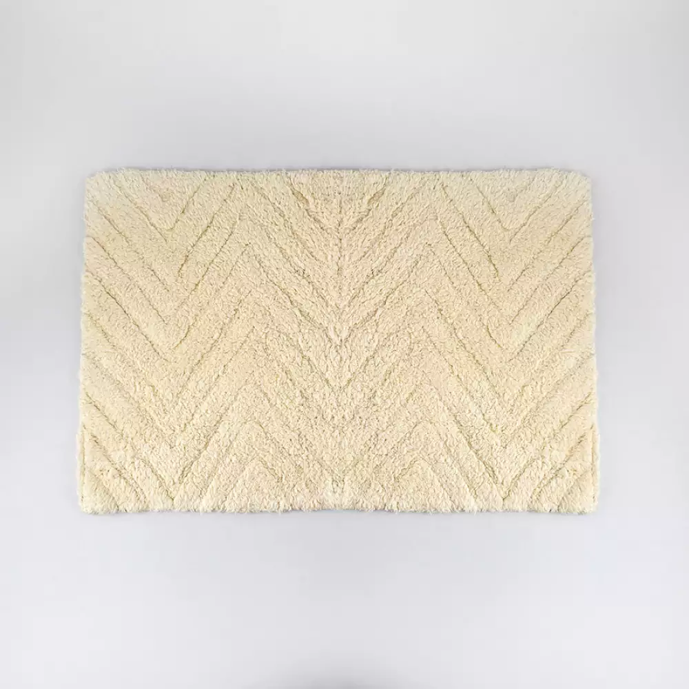 Tapete Bano Expressions Heritage 45X65Cm Marfil Algodon