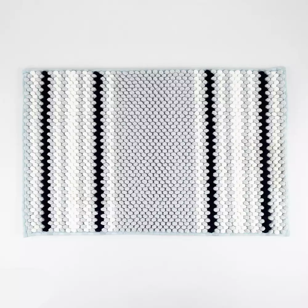 Tapete De Bano Expressions Crown  80X50Cm Azul  Poliester