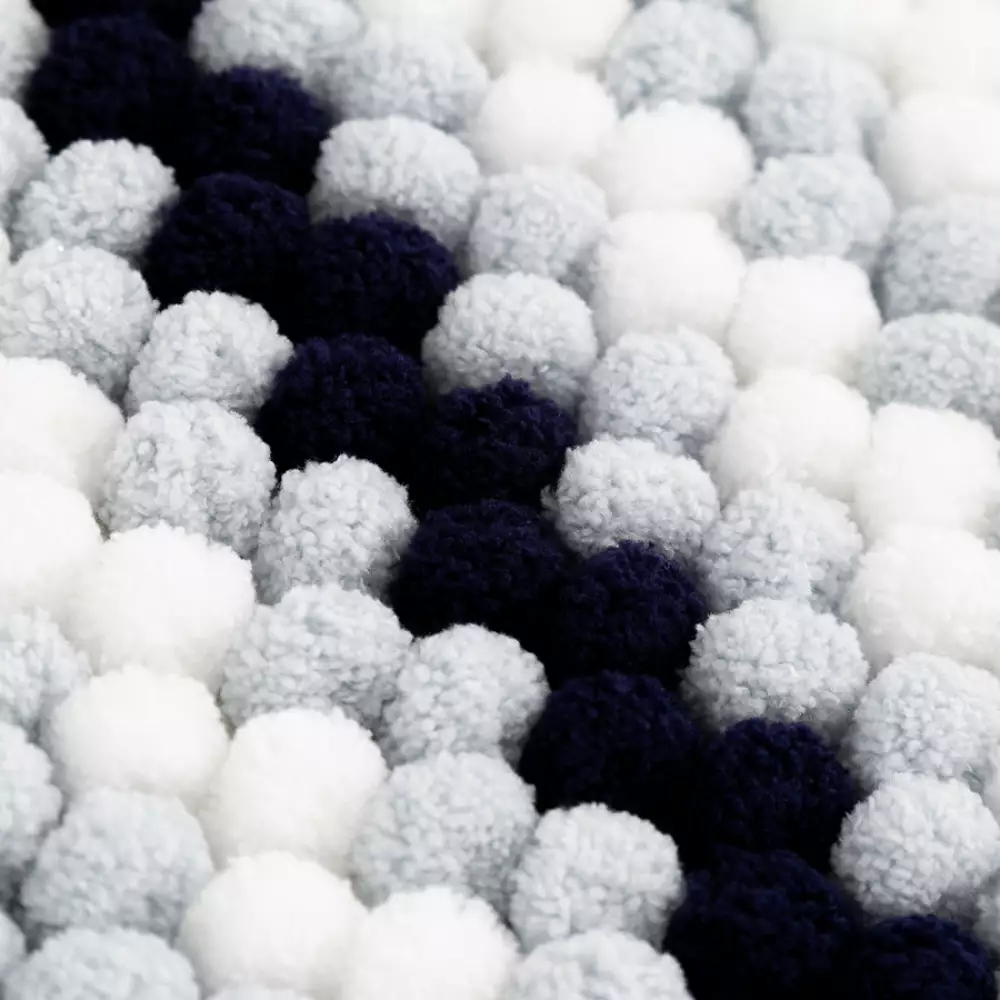 Tapete De Bano Expressions Crown  80X50Cm Azul  Poliester