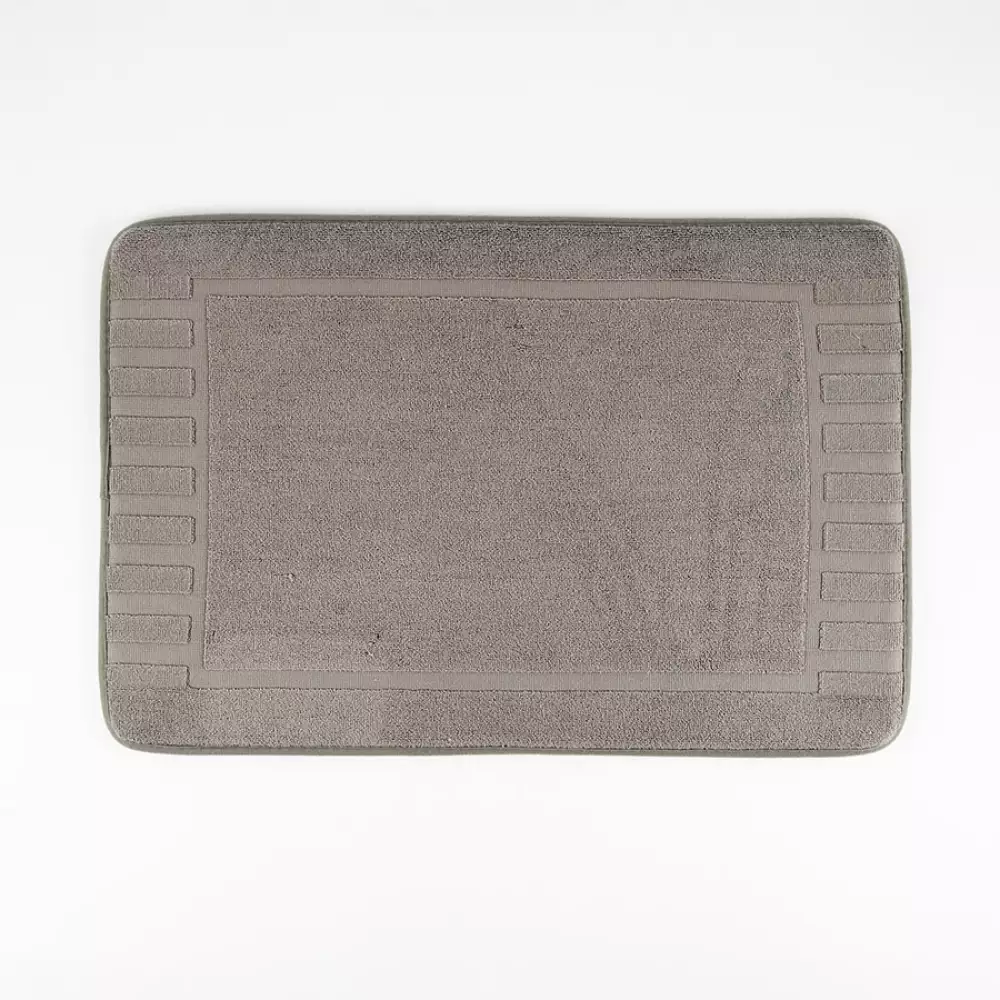 Tapete De Bano Expressions Memory 65X45 Gris Oscuro Algodon