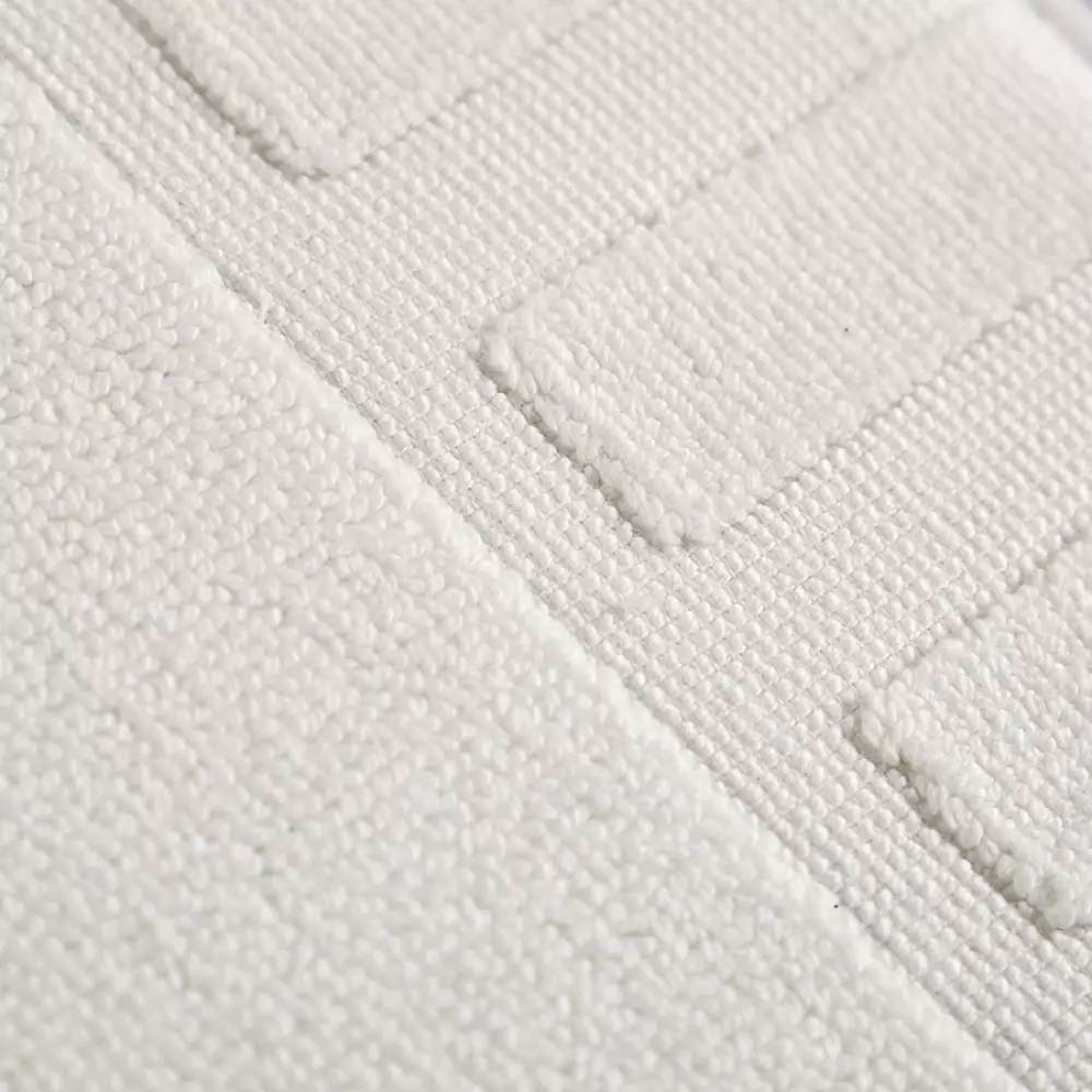 Tapete De Bano Expressions Memory 65X45Cm Blanco Algodon Md1Resow