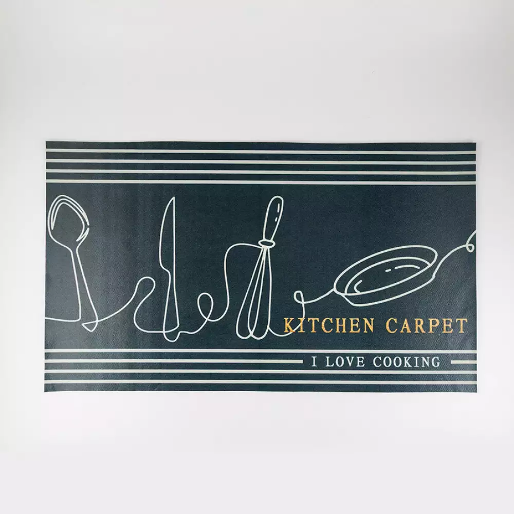 Tapete Dib Cocina 50X90Cm Negro Pvc Avk050-1000/500
