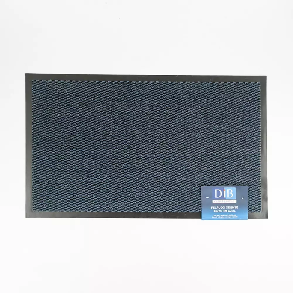 Tapete Dib Entrada Odense 75X45Cm Azul 70% Nylon 30% Pvc Fod04
