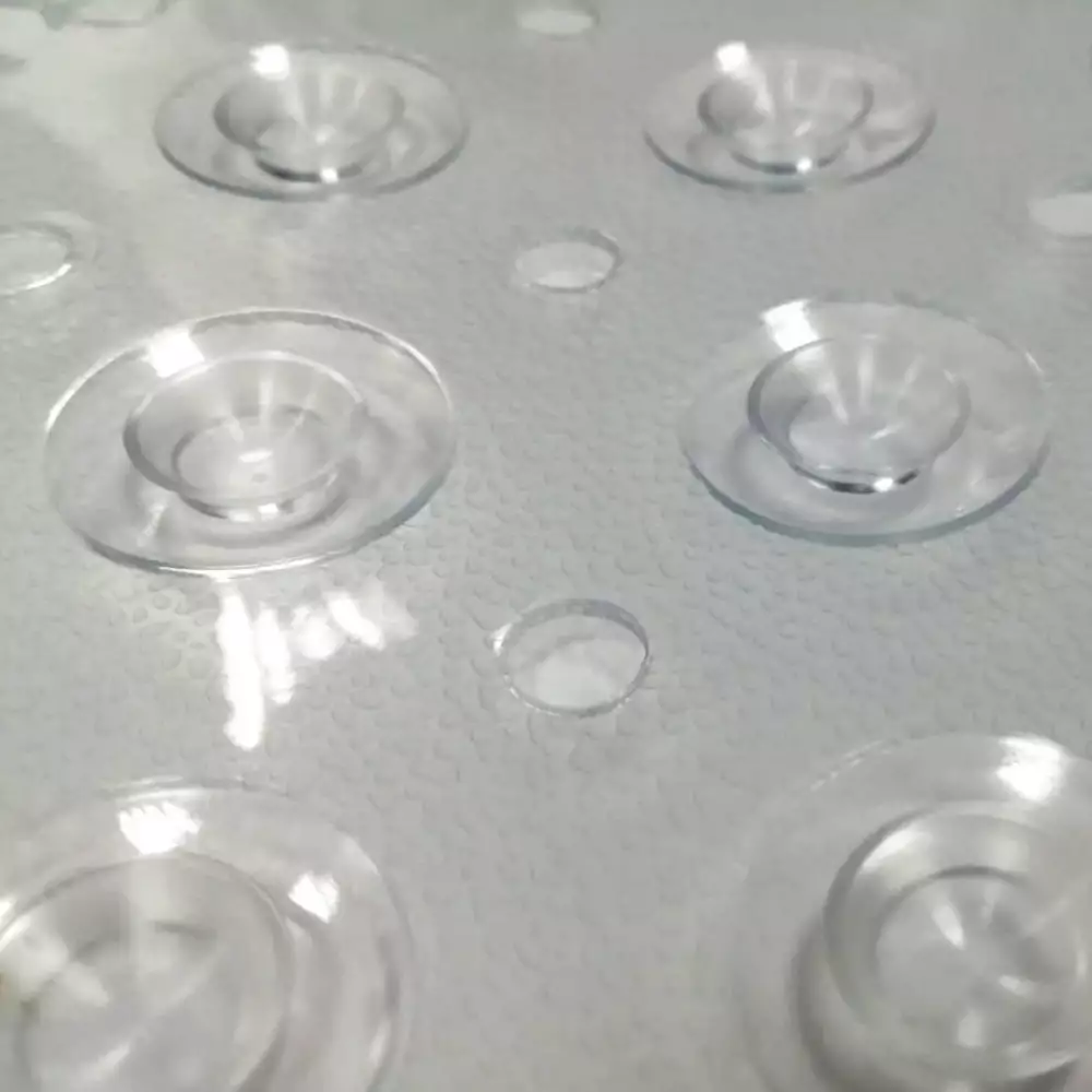 Tapete Expressions Antideslizante 3D Cu 53X53Cm Transparente Pvc