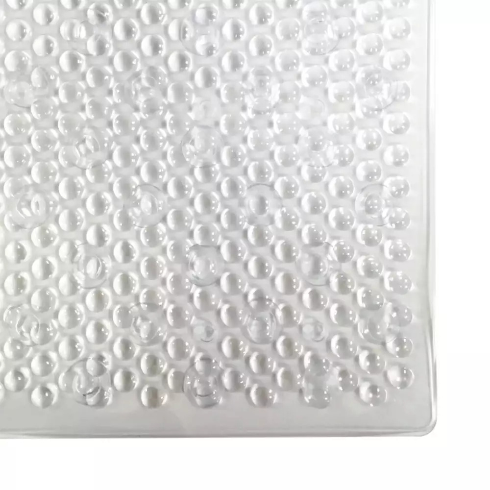 Tapete Expressions Antideslizante Impre 54X54Cm Transparente Pvc