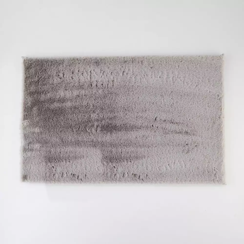 Tapete Expressions Fur 80X50Cm Gris Claro Poliester Ar1Fur003