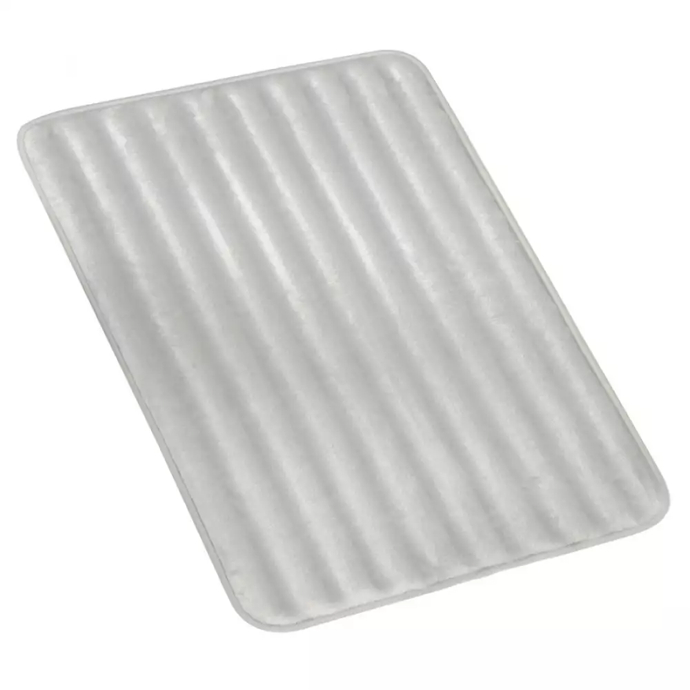 Tapete memory foam 3D stripes collection sky blanco 43cmx61cm
