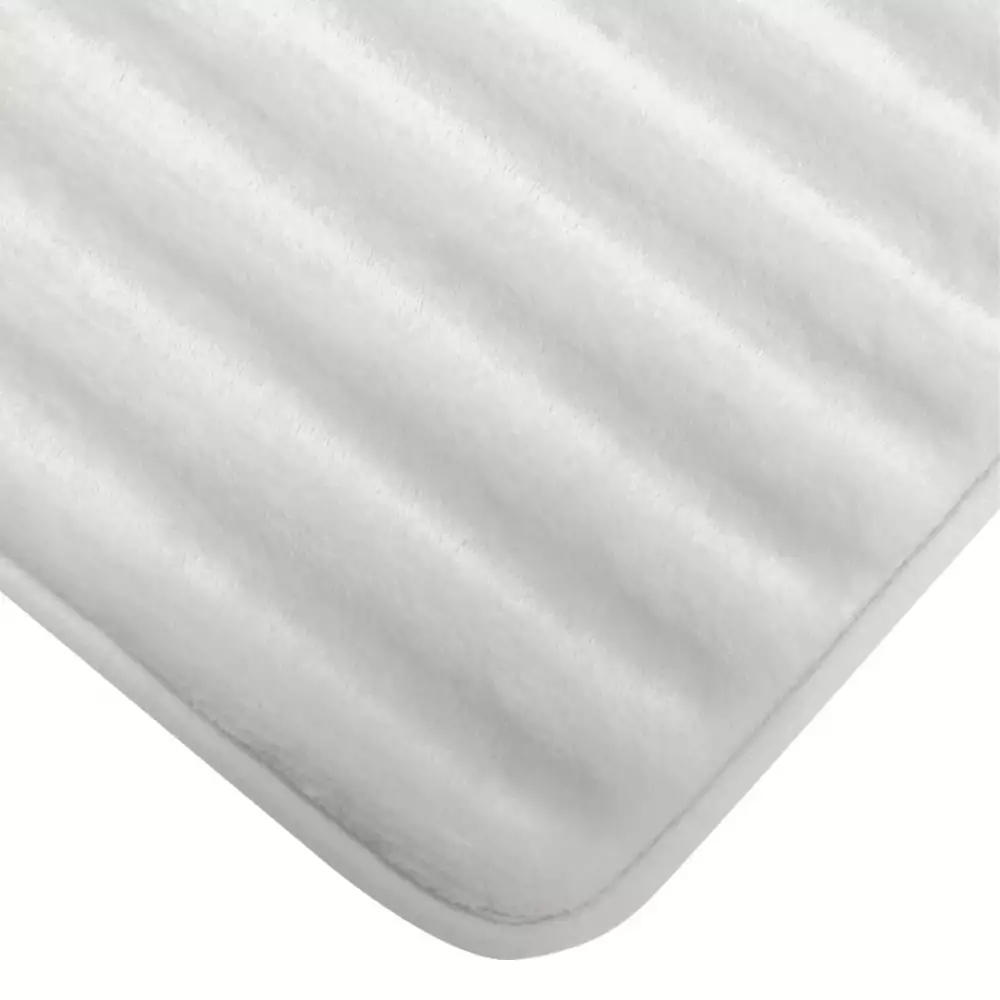 Tapete memory foam 3D stripes collection sky blanco 43cmx61cm