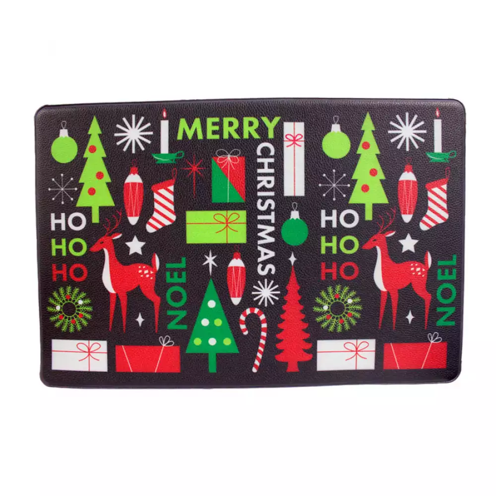 Tapete Miro Christmas 60X40Cm Rojo Verde Pvc