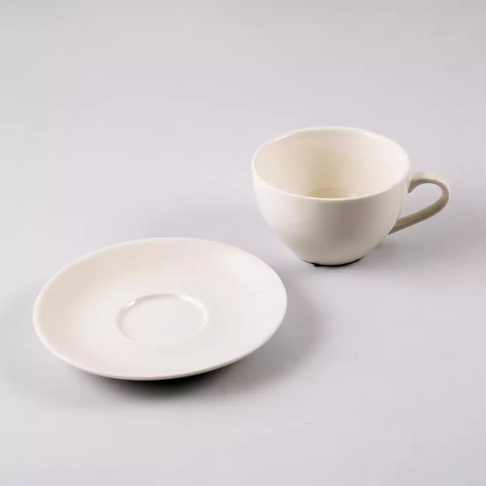 Taza + Plato Expressions Blanco 220 Ml Porcelana Jxc025-02