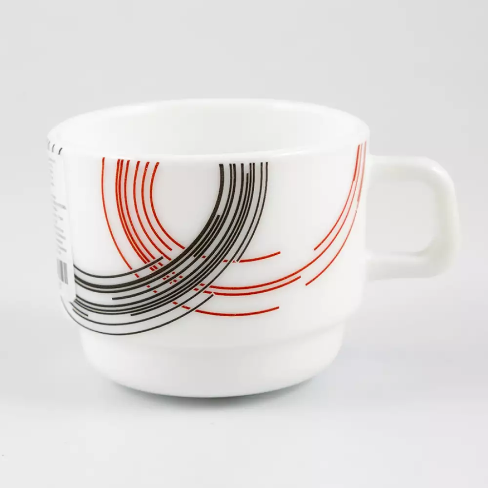 Taza Café Expressions 250Ml Semi Circulos En Vitrocerámica