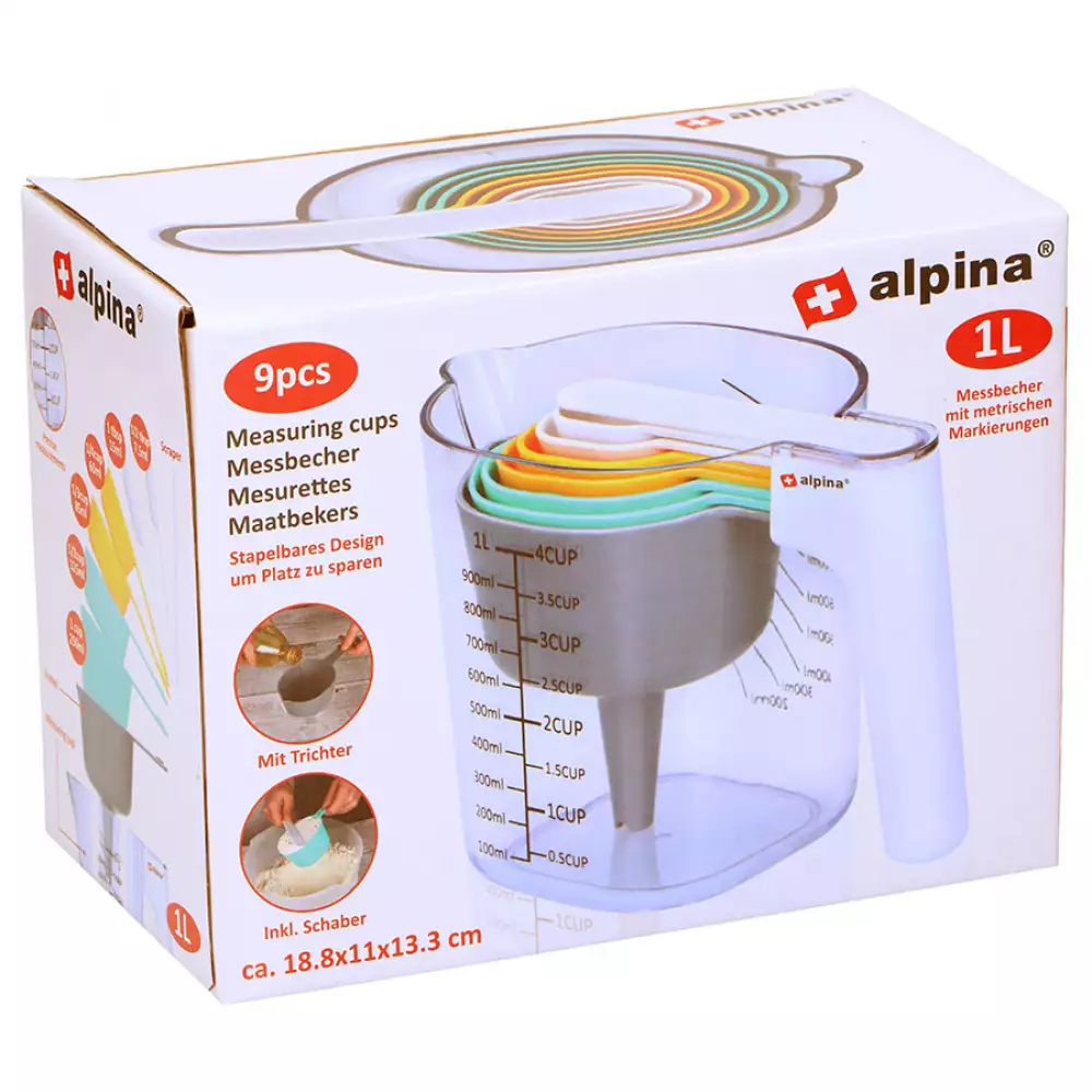 Taza medidora alpina 425 gr 18.8x11x13.8 cm 871125224934