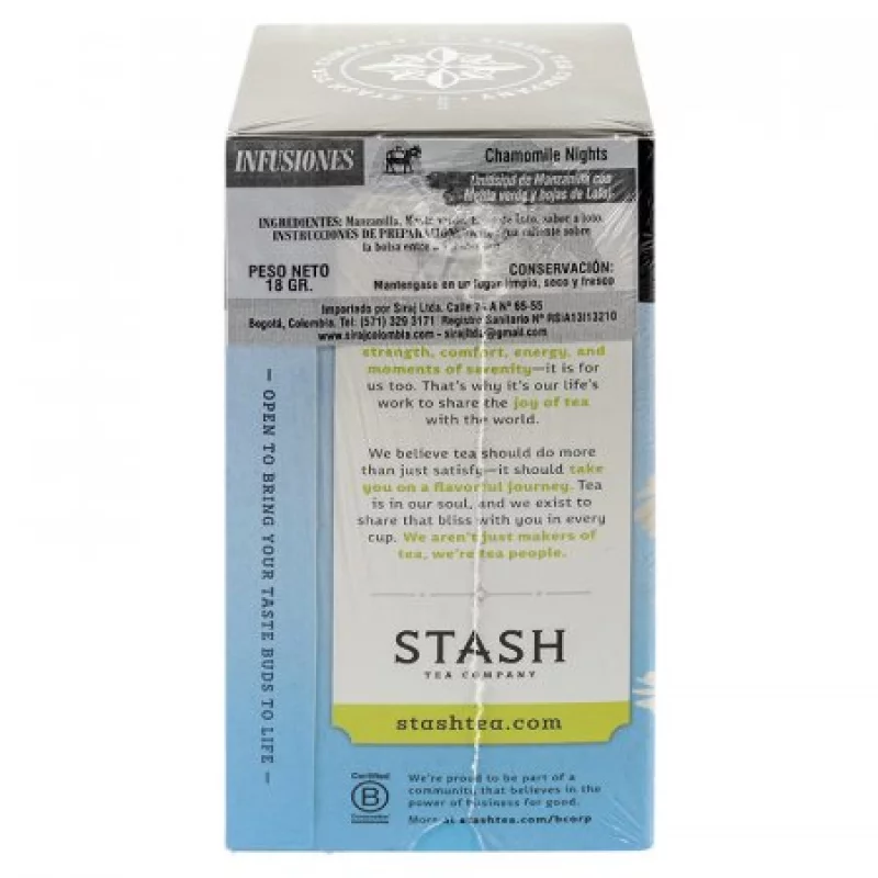 Te Stash 82418 X 38Gr Herbal Chamomile Nights Kosher