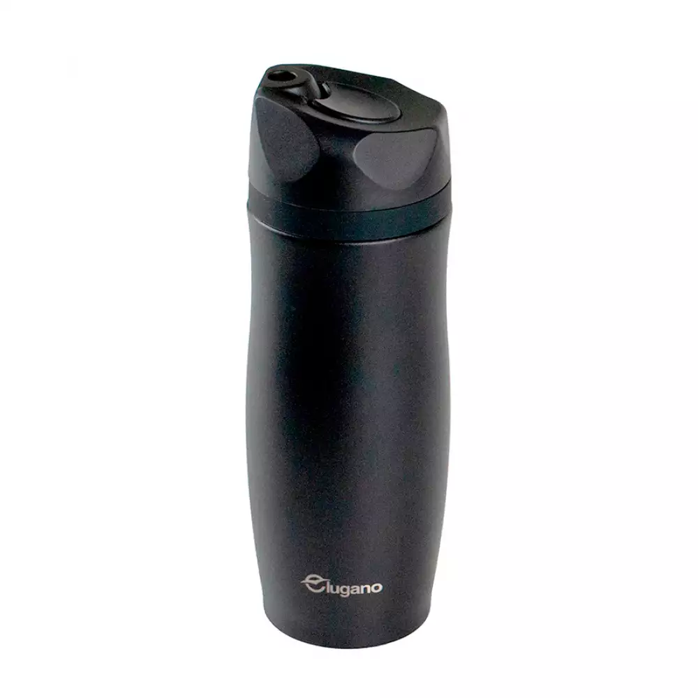 Termo Lugano Ss Negro 360 Ml Acero Inoxidable Hv102-Q40