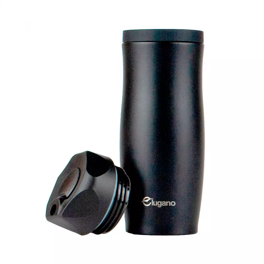 Termo Lugano Ss Negro 360 Ml Acero Inoxidable Hv102-Q40